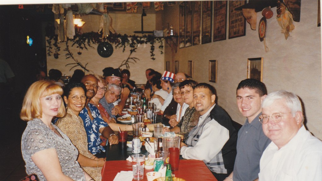 some members and their guests celebrating the anniversary of the club