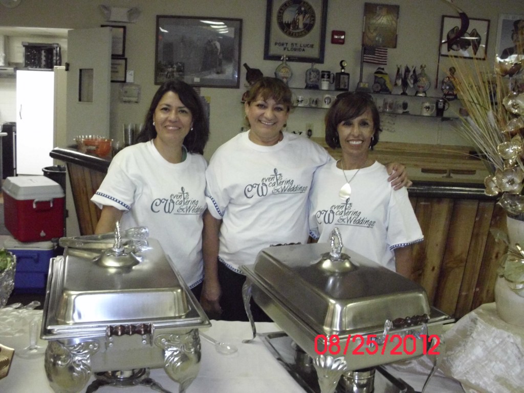 CWedding & EventsL to R: Gloria Ramirez, Carly Werhly and a helper